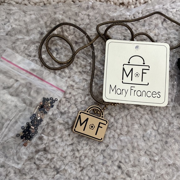 NWT Mary Frances Black Multi-Color Beaded Crossbody Purse - Picture 2 of 11